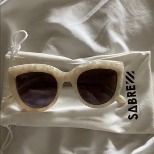 White peal SABRE sunglasses